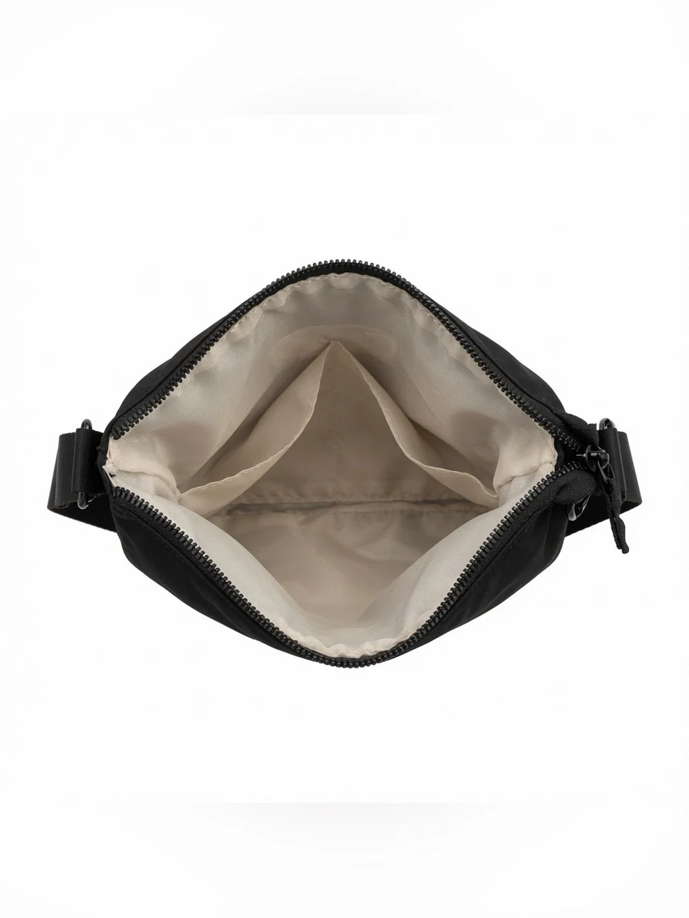 Sincerely Jules Black Nylon Crossbody Bag Removable Webbing Strap Minimalist